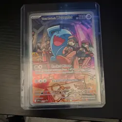 Pokemon Team Rocket's Wobbuffet Full Art Holo Promo Card SVP 293 110 HP - Image 1
