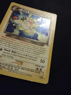 Dark Ampharos 1/105 Unlimited Pokemon Trading Card Game Neo Destiny LP TCG - Image 2