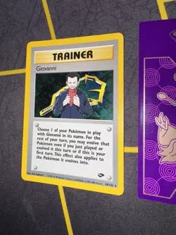 Pokemon Card Giovanni 18/132 Holo Rare Gym Challenge Unlimited 056💎NM +💎 - Image 3