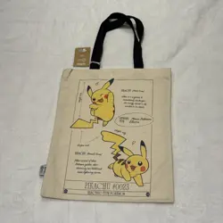 Pokemon Natural History Museum Pikachu Jumbo Promo Card, tote bags & notebook - Image 5