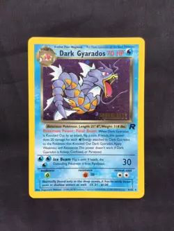 Pokemon Cards: Team Rocket Rare Holo Prerelease: Dark Gyarados 8/82 - Image 1