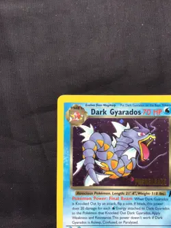 Pokemon Cards: Team Rocket Rare Holo Prerelease: Dark Gyarados 8/82 - Image 3