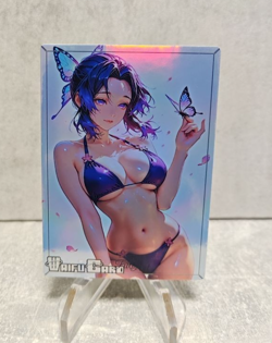 Shinobu Trading Card Waifu Goddess Story Anime Girl holo Karte Manga Full Art - Image 1