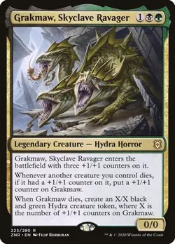 Grakmaw, Skyclave Ravager NM/M Zendikar Rising Multicolor Creature Mtg Magic - Image 1