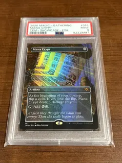 Mana Crypt Double Masters PSA 9 Graded MINT Borderless Foil MTG 2XM 361 Magic - Image 2