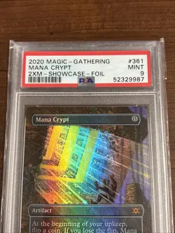 Mana Crypt Double Masters PSA 9 Graded MINT Borderless Foil MTG 2XM 361 Magic - Image 3