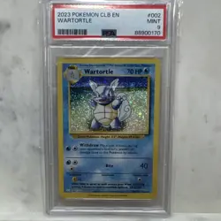 Pokemon TCG Wartortle 002/034 Trading Card Game Classic Holo PSA 9 - Image 1