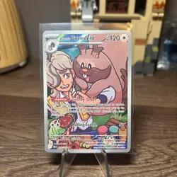 Pokemon TCG Arven’s Greedent 205/182 Destined Rivals Illustration Rare - Image 1