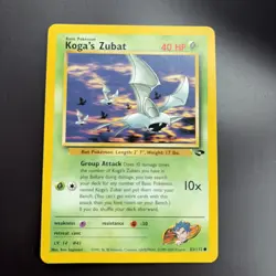 Pokemon TCG Koga's Zubat Gym Challenge 83/132 Regular NM - Image 1