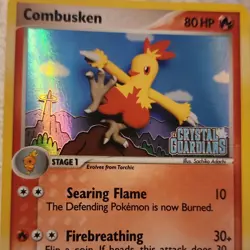 Pokemon Combusken EX Crystal Guardians Stage 1 Fire 80 HP Holo TCG Card - Image 1