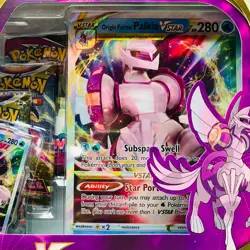 Pokemon Origin Forme Palkia VSTAR Premium Collection SWSH 6 Packs 2 Foil 1 Jumbo - Image 5