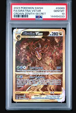 Pokemon TCG Giratina VSTAR GG69/GG70 PSA 10 Crown Zenith - Image 1