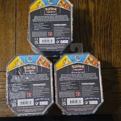 Pokemon Eeveelution Tin Set - Vaporeon V, Jolteon V, Flareon V - 3 Decks - Image 2