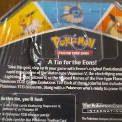Pokemon Eeveelution Tin Set - Vaporeon V, Jolteon V, Flareon V - 3 Decks - Image 3