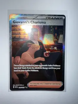 Pokemon TCG Giovanni's Charisma Full Art Card 204 Scarlet Violet 151 Ungraded NM - Image 2