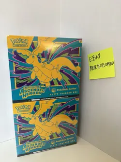 2x Pokemon TCG: Mega Evolution Ascended Heroes Pokemon Center ⭐ ETB IN HAND ⭐ - Image 1