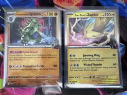 Pokemon Promos Team Rocket's Tyranitar & Pokemon Center & Zapdos Gamestop - Image 1