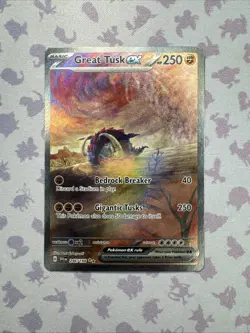 Great Tusk Ex 246/198 - Scarlet Violet Base Special Illustration NM Pokemon - Image 1