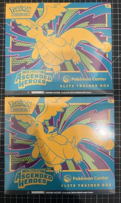 2x Pokemon TCG: Mega Evolution Ascended Heroes Pokemon Center ETB IN HAND - Image 5