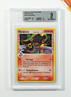Pokemon BGS 9 Rayquaza Delta Species #26 Rev Foil Ex Holon Phantoms 2006 English - Image 1
