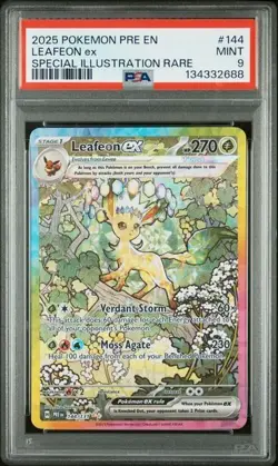 2025 POKEMON PRE EN-PRISMATIC EVOLUTIONS #144 LEAFEON ex SPECIAL ILLUSTRATION RA - Image 1