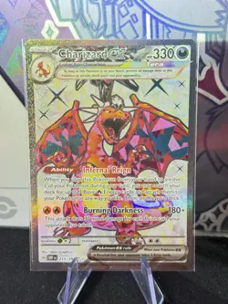 Charizard ex 215/197 Full Art Holo Pokemon Sv Obsidian Flames English Near Mint - Image 1