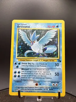 Pokemon TCG Articuno Fossil 2/62 Holo Unlimited Holo Rare - Image 3