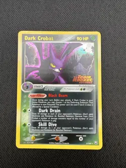 Dark Crobat ex Team Rocket Returns Pokemon TCG 3/109 Rare Reverse Holo - NM - Image 1