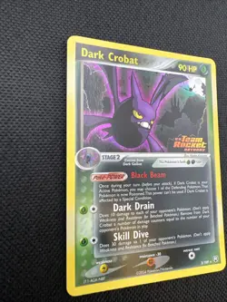 Dark Crobat ex Team Rocket Returns Pokemon TCG 3/109 Rare Reverse Holo - NM - Image 2