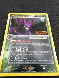 Dark Crobat ex Team Rocket Returns Pokemon TCG 3/109 Rare Reverse Holo - NM - Image 4