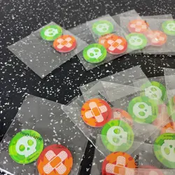 38 x Pokemon TCG Official Acrylic Coins Damage Burn & Poison Counters ETB NEW - Image 2