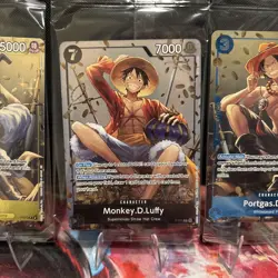 Monkey D Luffy Ace Sabo Set Of 3 P-075 One Piece Promotion Cards Foil Sealed - Image 3