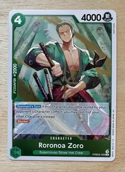 Roronoa Zoro Rare R PRB02-006 - One Piece Premium Booster The Best Vol. 2 - NM - Image 1