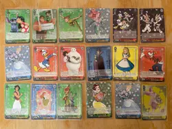 Disney 100 Weiß Schwarz Cardfun Sammlung NM 167 Karten Holo Limitiert - Image 2