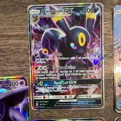 Pokemon GX Foil Card Lot Espeon Umbreon Leafeon Kommo-o Articuno 5 Cards - Image 3