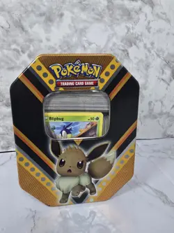 Lot Pokemon Cards In Pokemon Tin - Image 1