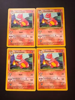 x8 - Pokemon TCG Card Lot - Charmeleon - Base Set (x2 Spanish) - LP - Image 1
