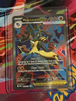Pokemon TCG Mega Lucario EX 160/132 Ultra Rare Holo Card Mega Evolution - Image 1