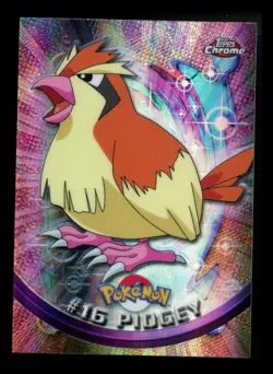 SPECTRA Pidgey #16 Topps Chrome 2000 Series 1 T.V Holo Pokemon Card TCG - Image 1