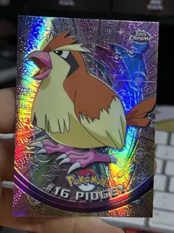 SPECTRA Pidgey #16 Topps Chrome 2000 Series 1 T.V Holo Pokemon Card TCG - Image 3