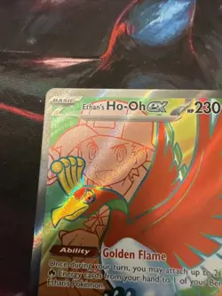 Ethan's Ho-Oh ex 209/182 Ultra Rare Holo SV10: Destined Rivals Pokemon Card - Image 2