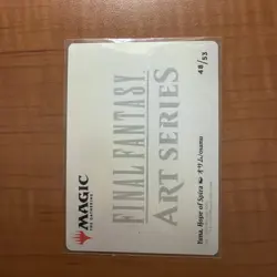 Yuna, Hope of Spira Art Card (Gold-Stamped Signature) - Art Series (Near Mint) - Image 2