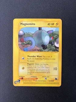 Pokemon Card Skyridge Magnemite 76/144 E Series Pokemon TCG - Image 1