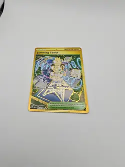 Jamming Tower 243/182 Pokemon Destined Rivals Gold Card Secret Rare Mint - Image 2