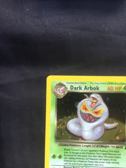 Pokemon Cards: Team Rocket Rare Holo: Dark Arbok 2/82 - Image 3