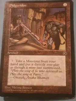 Didgeridoo Homelands LP Magic the Gathering Rare Reserved List Playing Card - Image 1