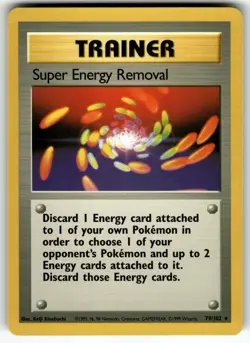 Super Energy Removal 079/102 Base Set LP Pokemon Card TCG - Image 1