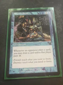 Rhystic Study Prophecy Magic the Gathering Card, Regular NM/LP Condition - Image 1