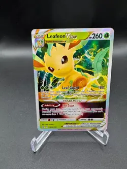 LEAFEON V Star Full Art Holo POKeMON 2022 TCG Promo Card# swsh195 NM - Image 1
