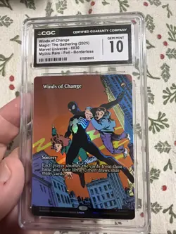 Spider Man Winds Of Change Mythic Rare Foil Borderless CGC 10 - Image 1